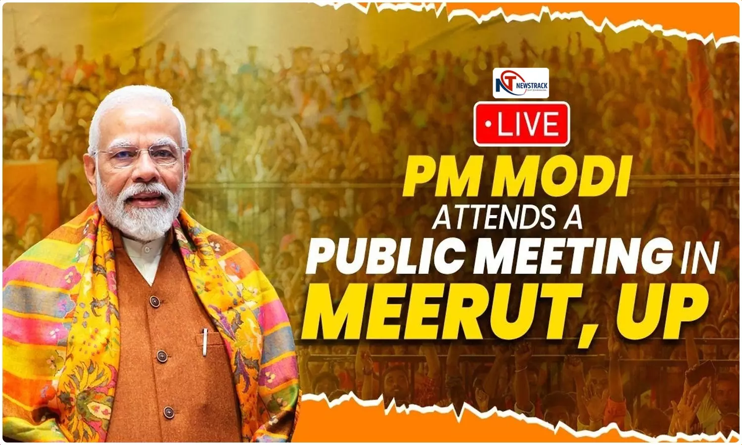 PM Modi Meerut Rally Live