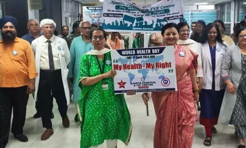 Ajanta Hospital employees reiterated health pledge on World Health Day