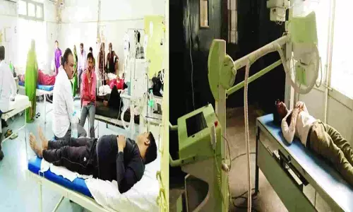 X-ray ultrasound done on bed