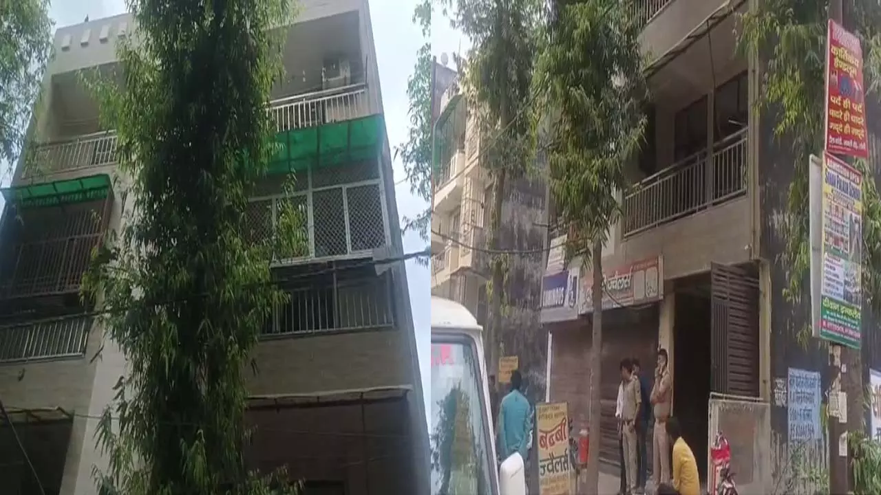 Fire broke out in flat under suspicious circumstances, old woman burnt to death