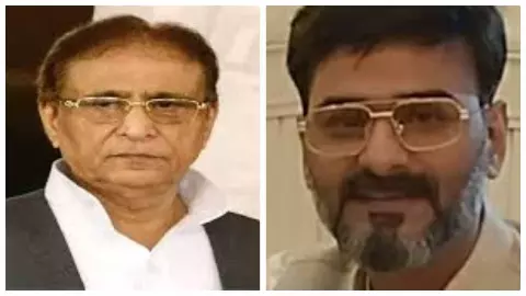 आजम खान और जीशान खान।