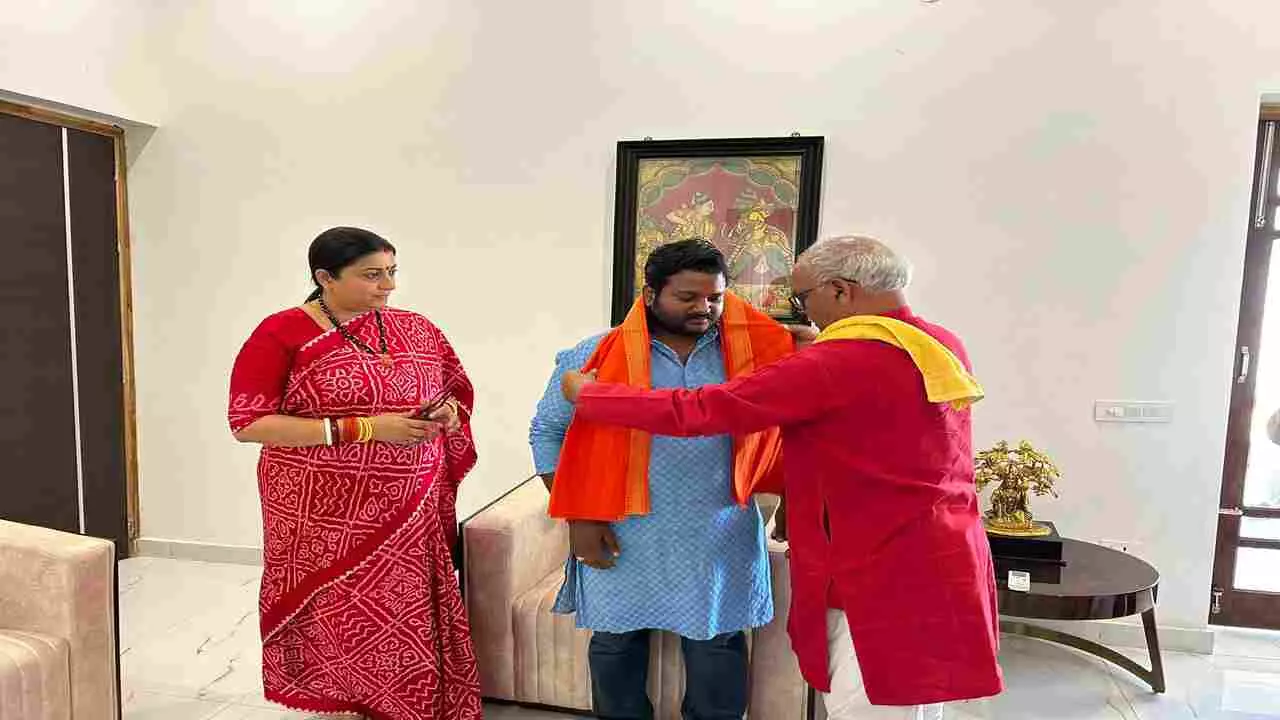 Vikas Agrahari joins BJP