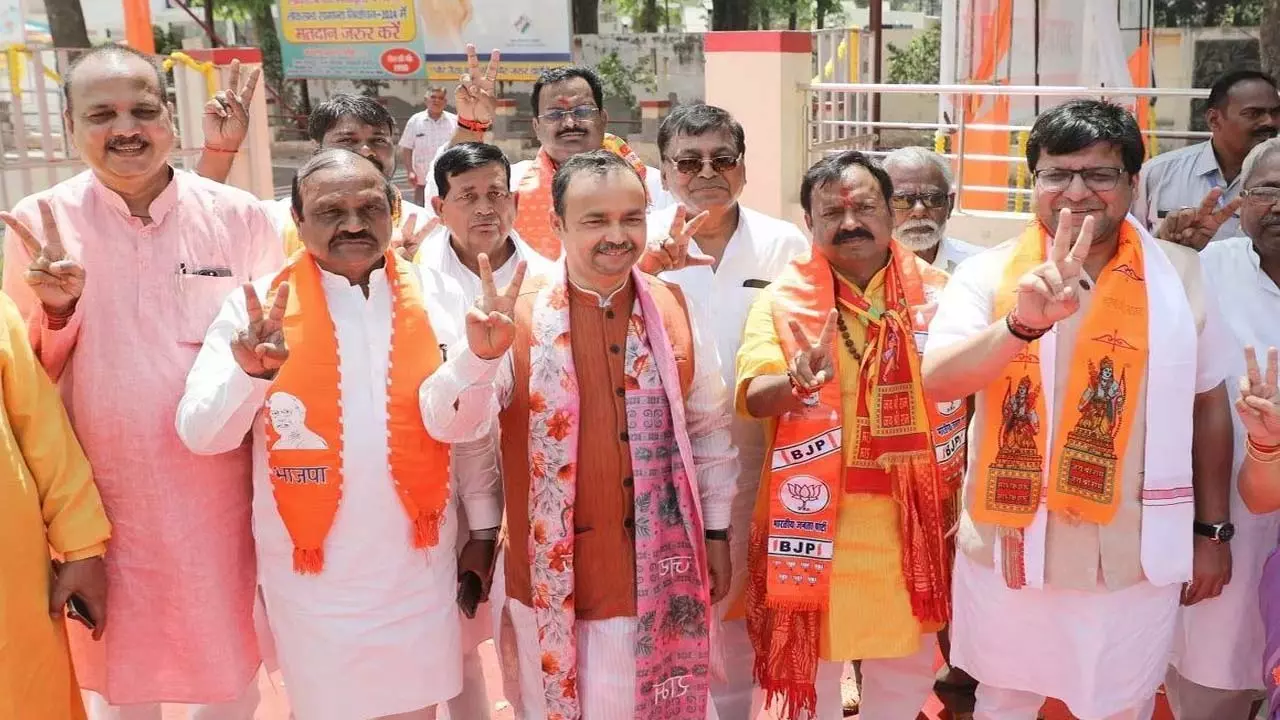BJP candidate from Hardoi Lok Sabha constituency, Jaiprakash Rawat, candidate from Misrikh Lok Sabha constituency, Ashok Rawat filed nomination