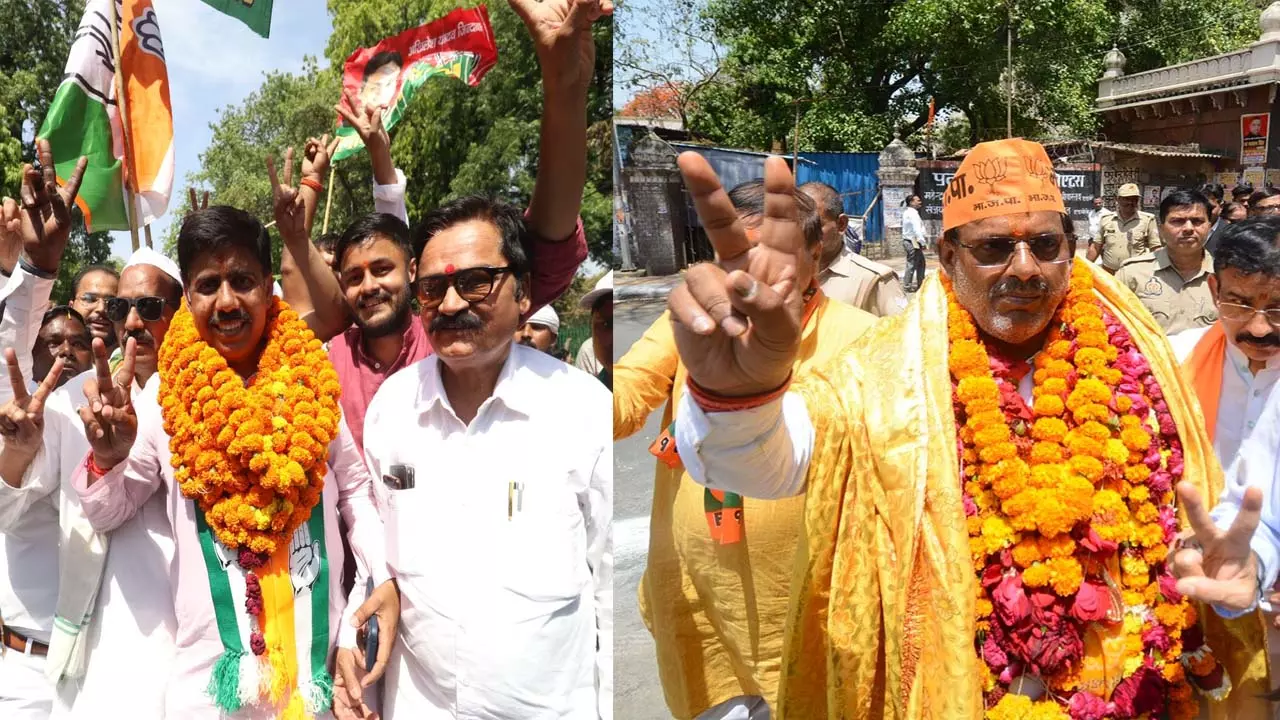 BJP and Congress candidates filed nominations for Eastern Assembly by-election