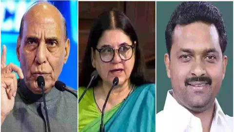 Rajnath Singh , Maneka Gandhi, Kamlesh Paswan Rajnath Singh , Maneka Gandhi, Kamlesh Paswan