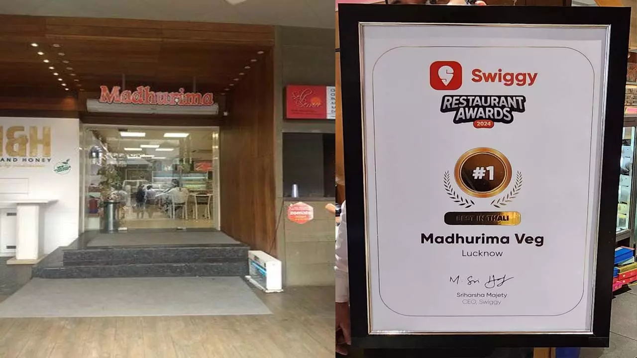 Swiggys award to Madhurima Sweets of Lucknow, best among Indian sweets