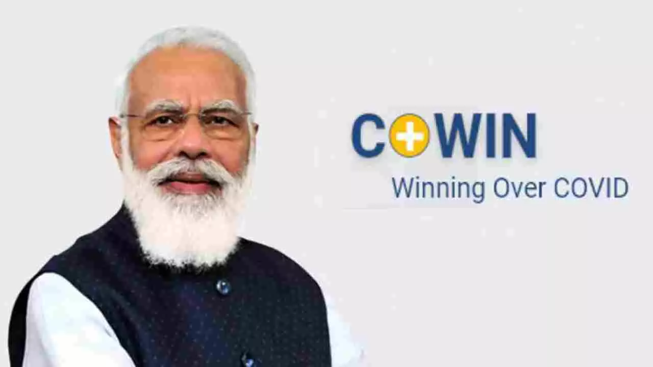 PM Modi photo removed CoWin vaccine