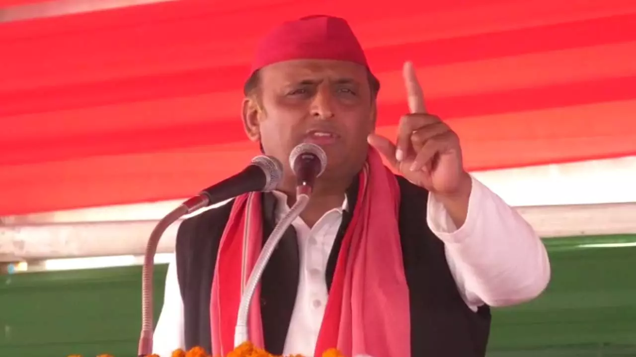 Akhilesh held election rally in support of SP candidate Akshay Yadav