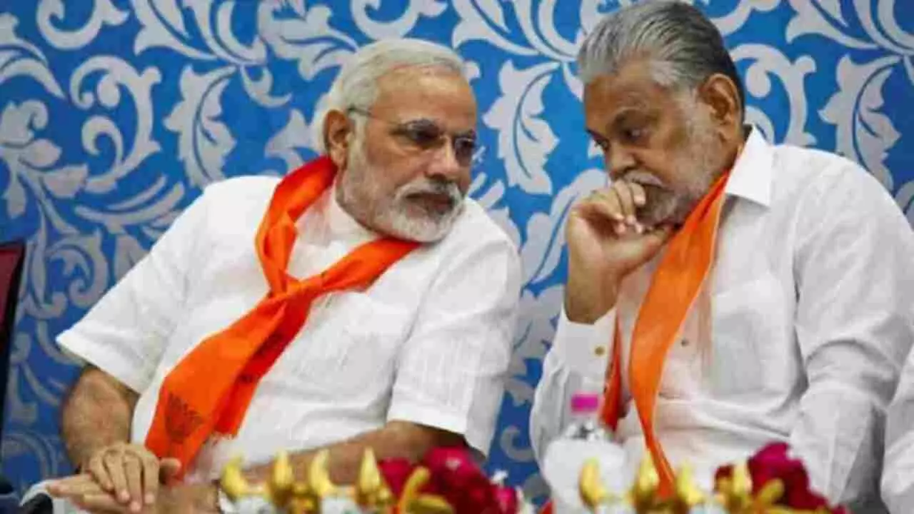 PM Modi and Parshottam Rupala