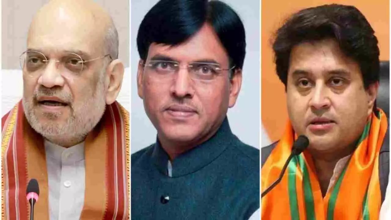 Amit Shah,  Mansukh Mandaviya  Jyotiraditya Scindia