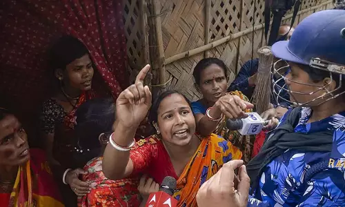 Woman withdraws complaint in Sandeshkhali, blames BJP   Allegation