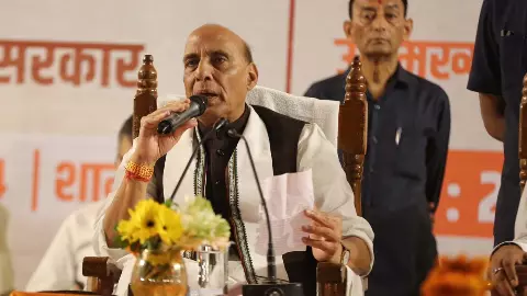 Many dignitaries including Rajnath Singh interacted at the residence of Rajya Sabha MP Sanjay Seth