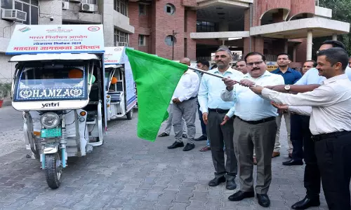 IEC vehicles flagged off as part of voter awareness campaign