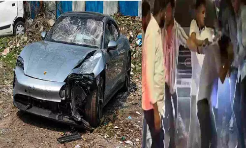 Pune porsche Car Accident