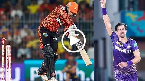 IPL 2024 Final Mitchell Starc bowled Abhishek Sharma Full Video IPL 2024 Final Mitchell Starc bowled Abhishek Sharma Full Video