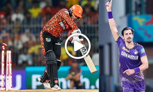 IPL 2024 Final Mitchell Starc bowled Abhishek Sharma Full Video