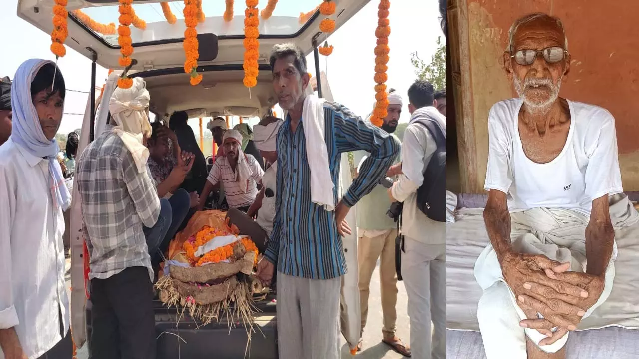 Crowd gathered at the last farewell of democracy fighter Ramai