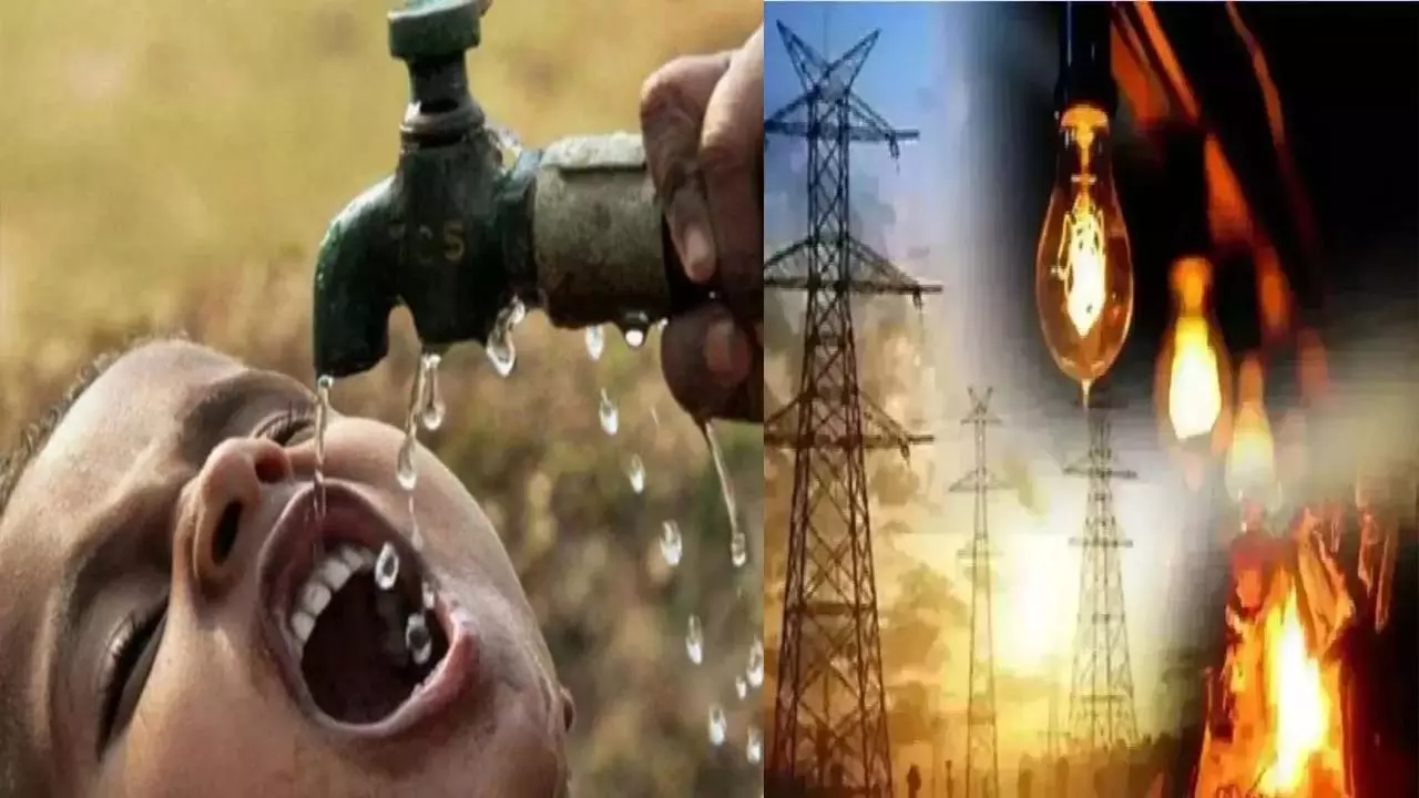 Electricity and water are not available in the scorching heat in Farrukhabad district of Uttar Pradesh