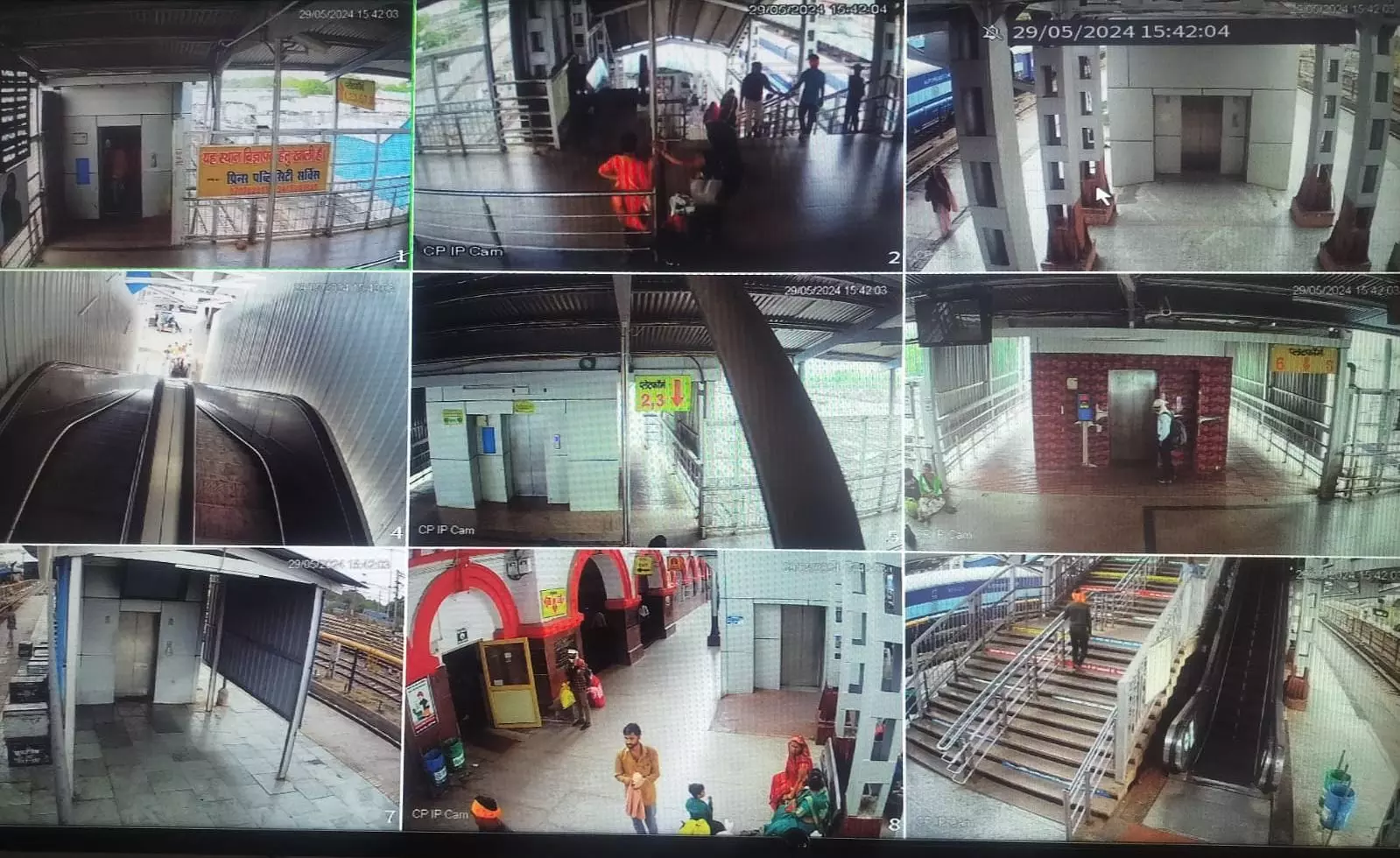 CCTV Footage of Jhansi Railway Station