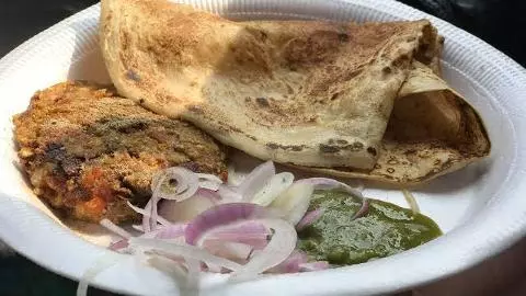 Delhi Famous Kabab Paratha