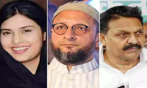 Iqra Hassan, Asaduddin Owaisi and Afzal Ansari