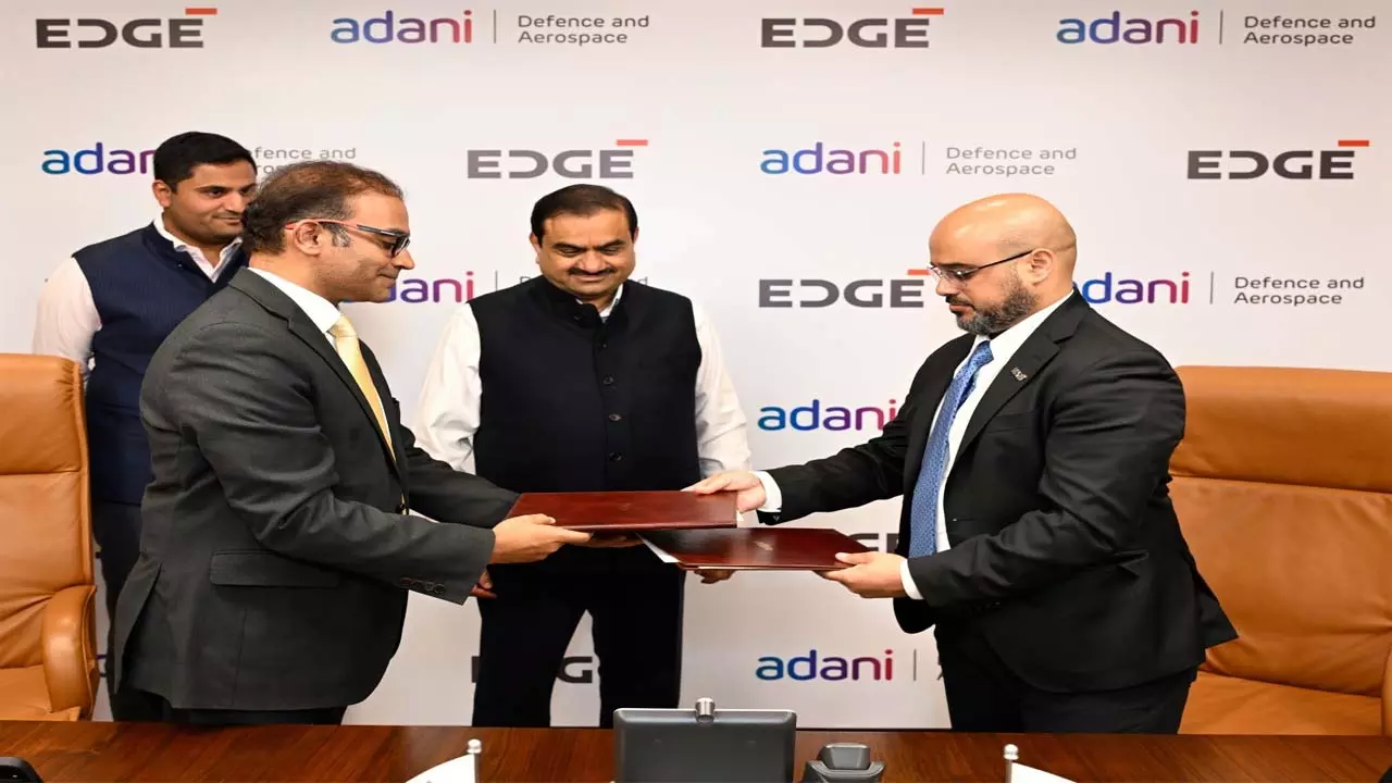 Adani Defense and Aerospace and EDGE Group sign historic cooperation agreement in defense and security