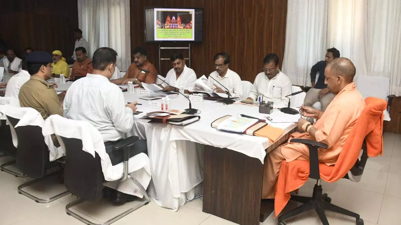 CM Yogi meeting Nodal officers will be appointed for every project, progress report will have to be given every week