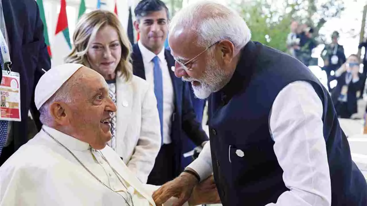 PM Modi meeting with Pope