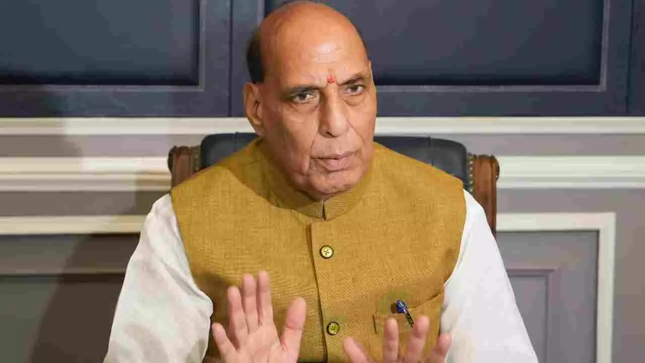 Defense Minister Rajnath singh