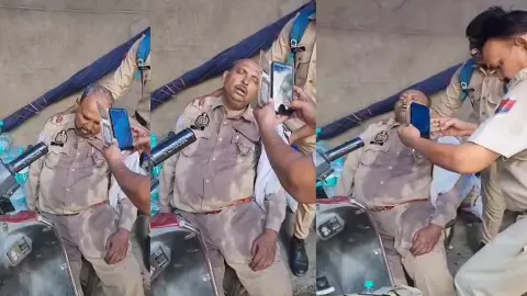 Head constable fainted in the heat, inspector kept making video, death Head constable fainted in the heat, inspector kept making video, death