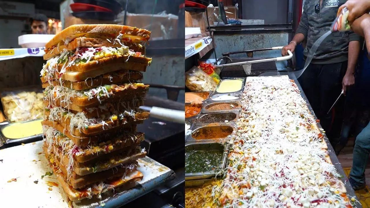 Indore Famous Bahubali Sandwich