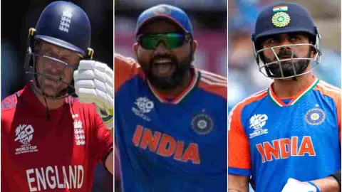 Jos Buttler, Rohit Sharma , Virat Kohli Jos Buttler, Rohit Sharma , Virat Kohli