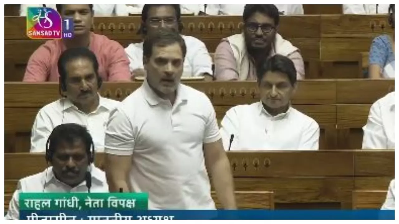 Rahul Gandhi in Parliament