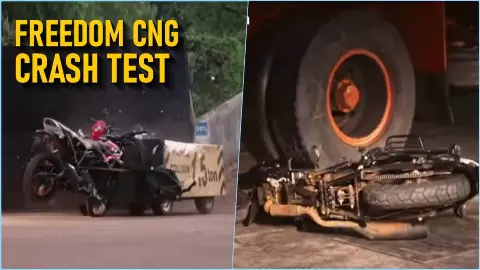 Bajaj CNG Crash Test
