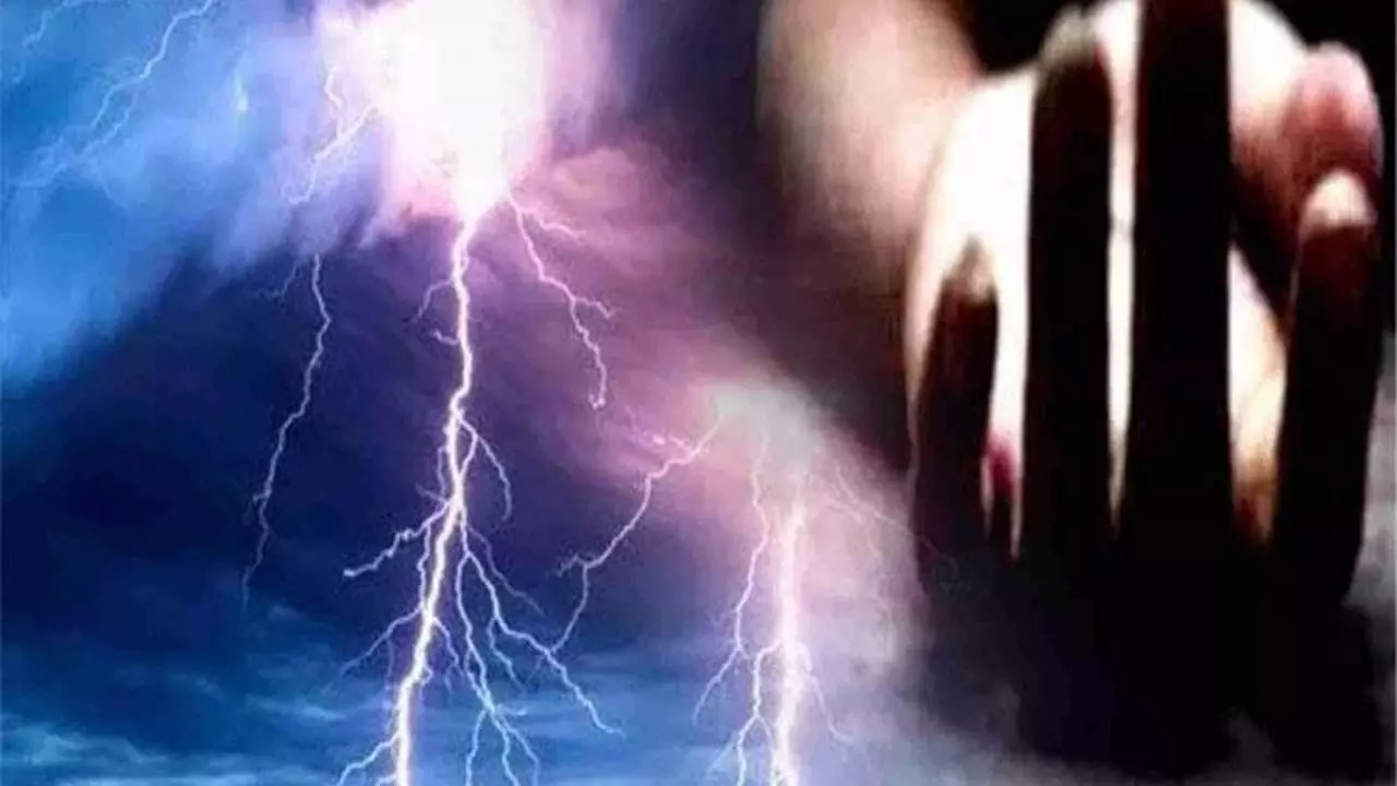 Woman died due to lightning, young man died due to electric shock