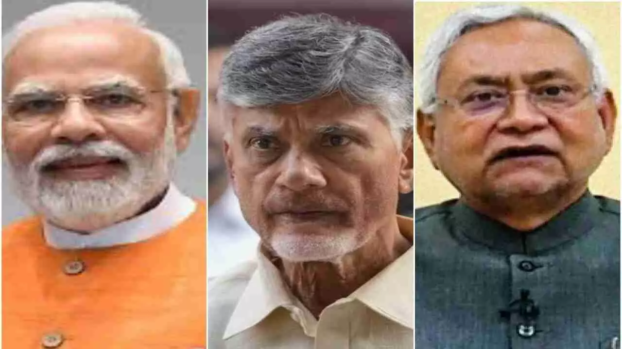 PM Modi, Chandrababu Naidu and Nitish Kumar