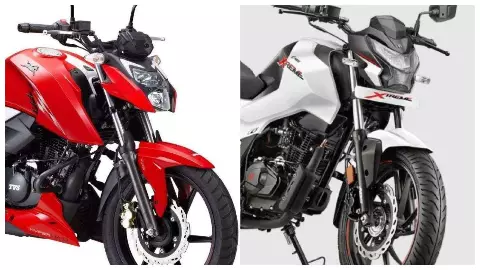 Hero Xtreme 160R vs TVS Apache RTR Bike : Hero Xtreme 160R vs TVS Apache RTR Bike :