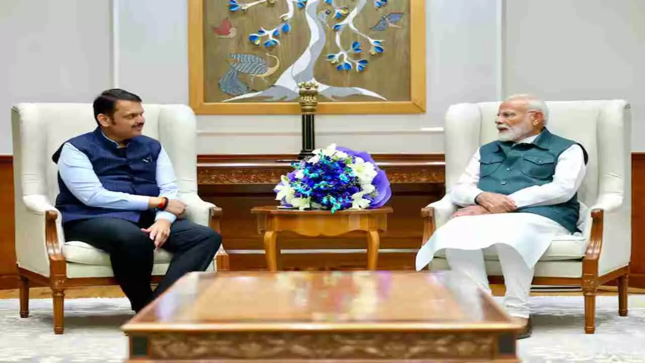 Devendra Fadnavis PM Modi  meeting