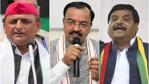 Akhilesh yadav, Keshav Prasad Maurya, Shivpal yadav