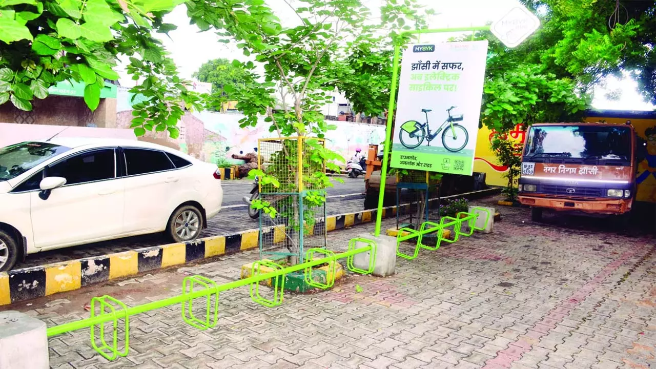 Where did the smart citys e-bicycles go, the bicycle stand is lying empty