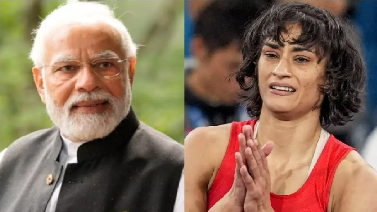 PM Modi and Vinesh Phogat