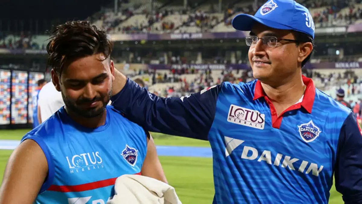 Rishabh Pant-Saurav Ganguly