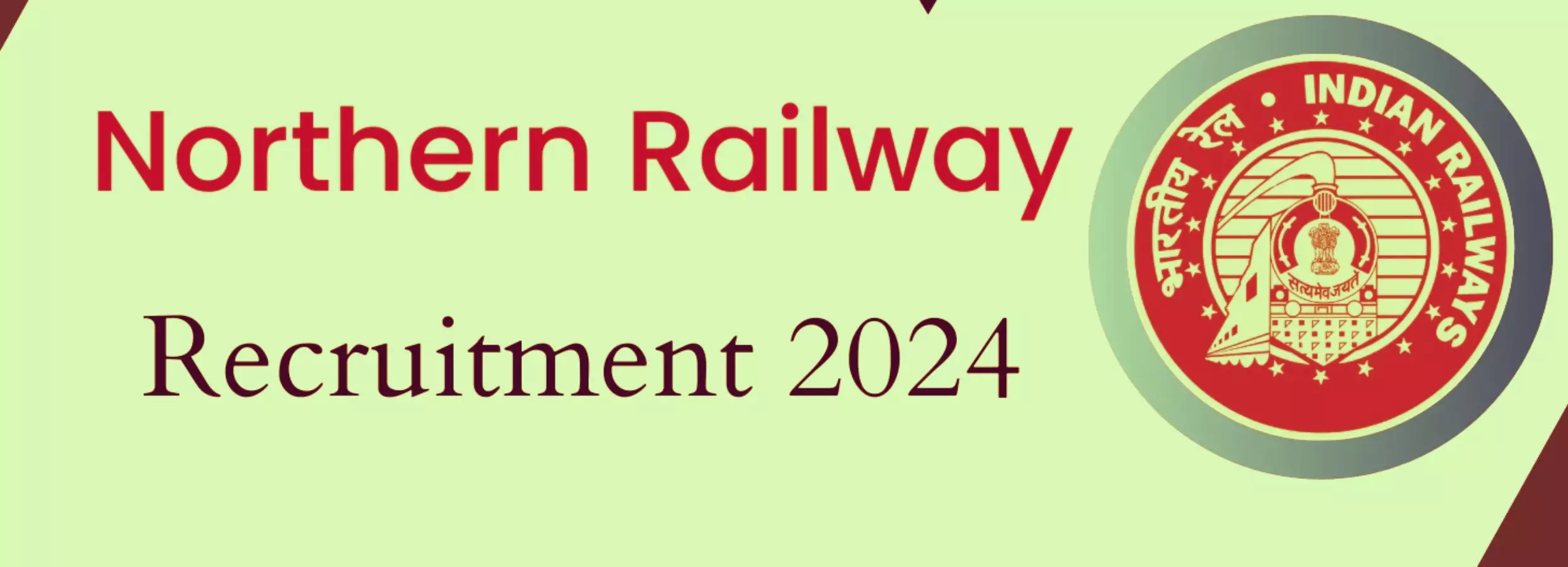 Northern railway recruitment 2024 : रेलवे में निकली 4000 से ज्यादा पदों पर भर्ती, महिलाएं और दिव्यांगजन करें निःशुल्क आवेदन