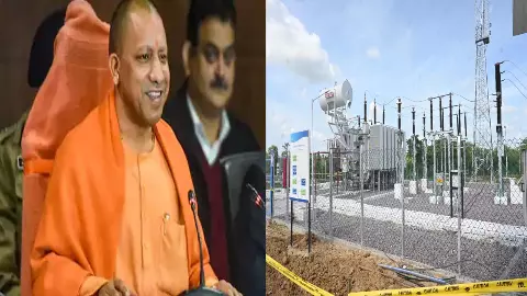 Alona village of Palani tehsil CM Yogi inaugurated 70 MW solar energy park Alona village of Palani tehsil CM Yogi inaugurated 70 MW solar energy park