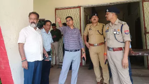 Administration geared up for police recruitment exam, DM-SP inspected the centres Administration geared up for police recruitment exam, DM-SP inspected the centres