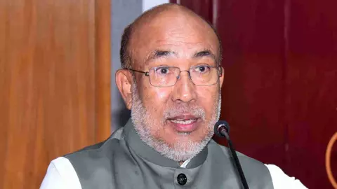 Manipur CM N Biren Singh Manipur CM N Biren Singh