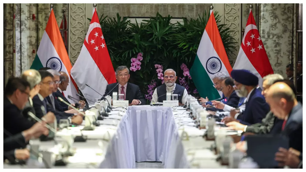 PM Modi in Singapore