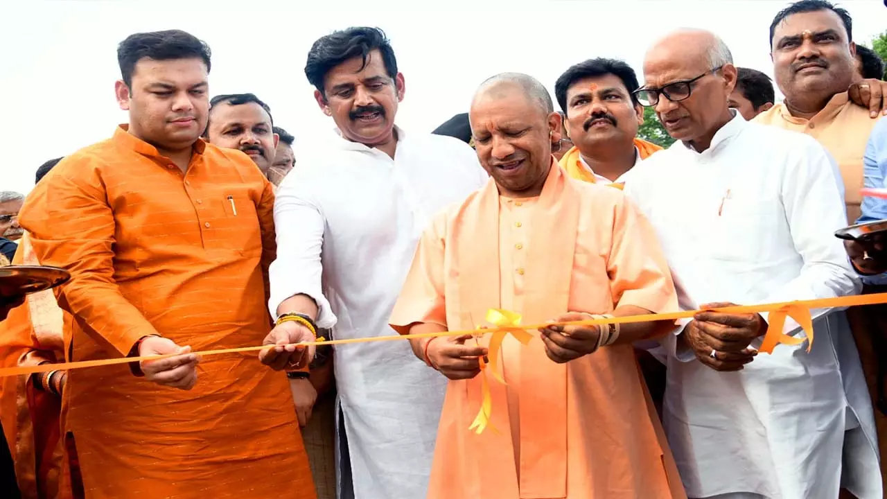 Chief Minister Yogi Adityanath laid the foundation stone and inaugurated development projects worth Rs 635 crore