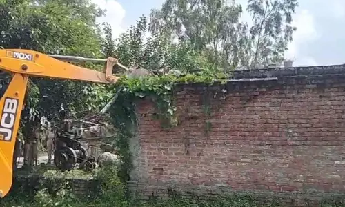 In Aman murder case, police demolished the wall of Rizwans house with a bulldoze