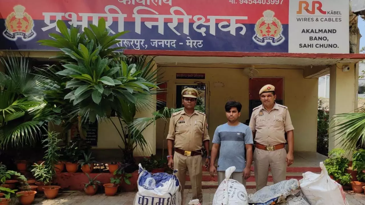An illegal firecracker factory was running inside the house, a youth arrested in the raid